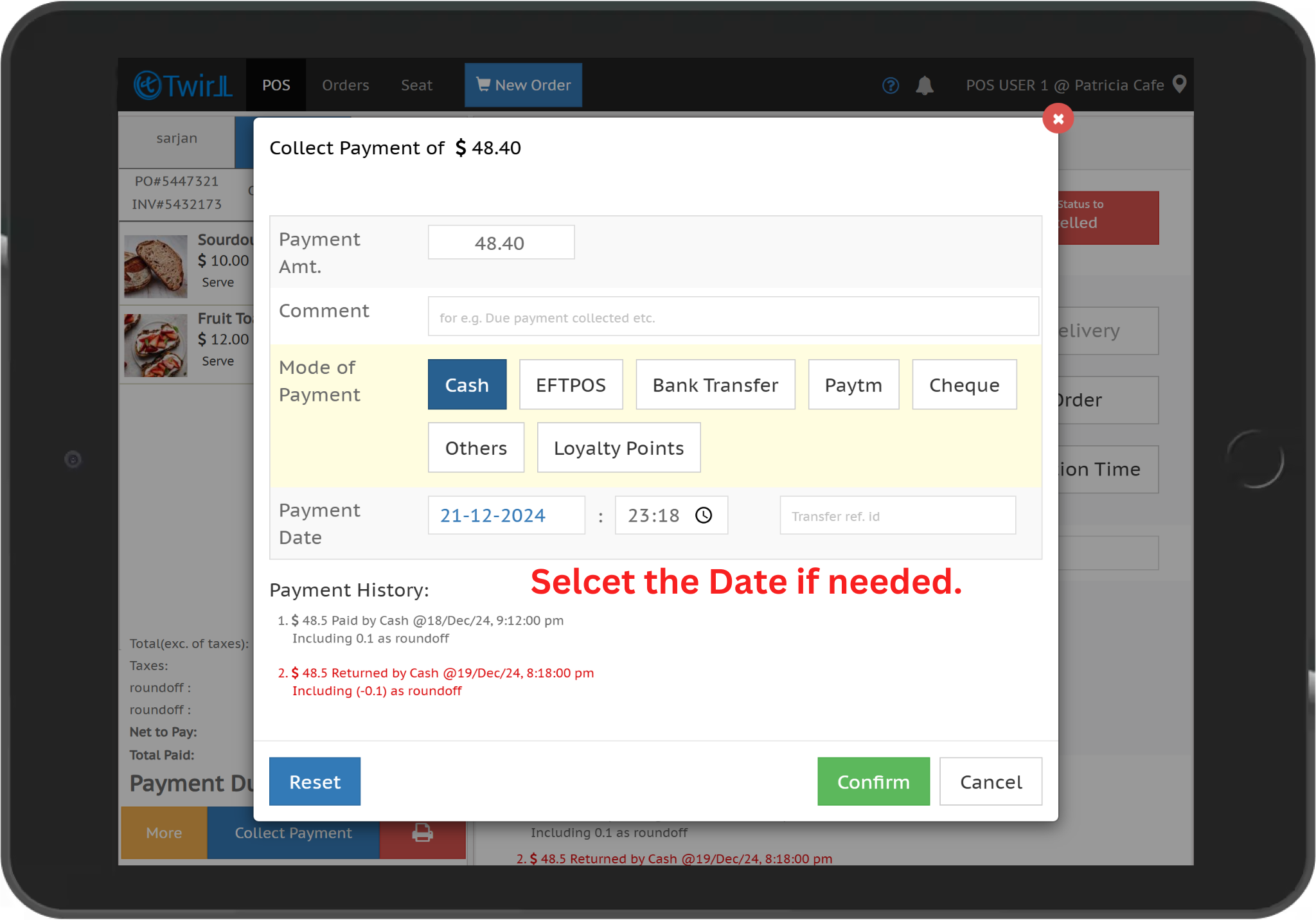 How To Collect Payments In A Order - Twirll