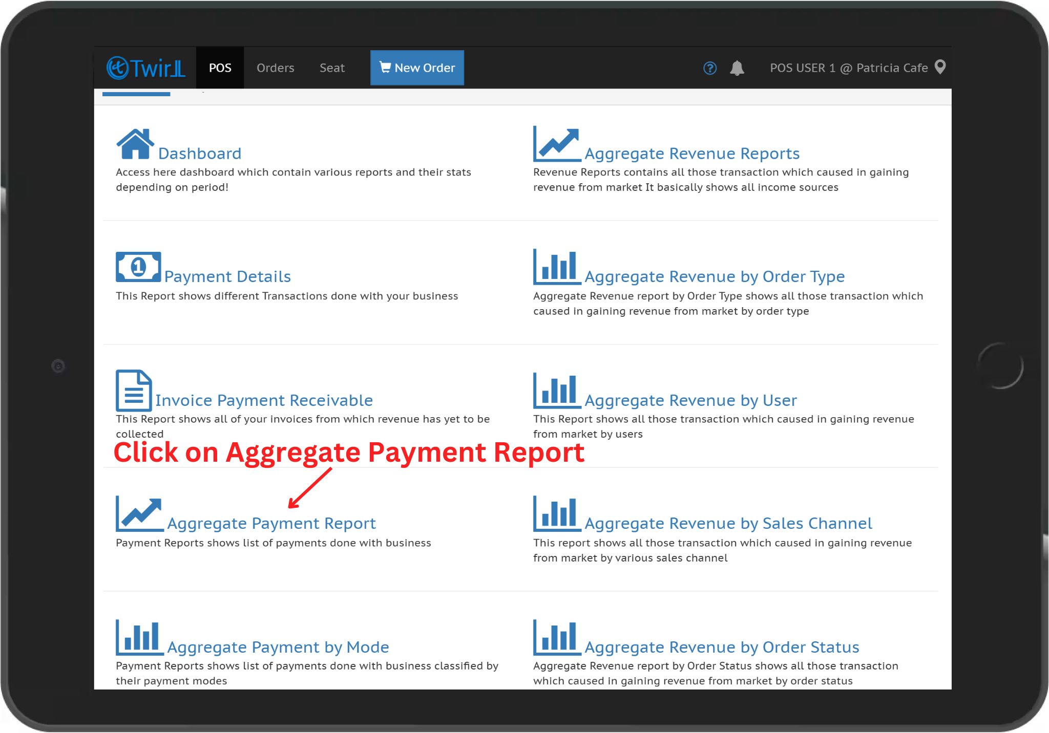 Payment Reports - Twirll