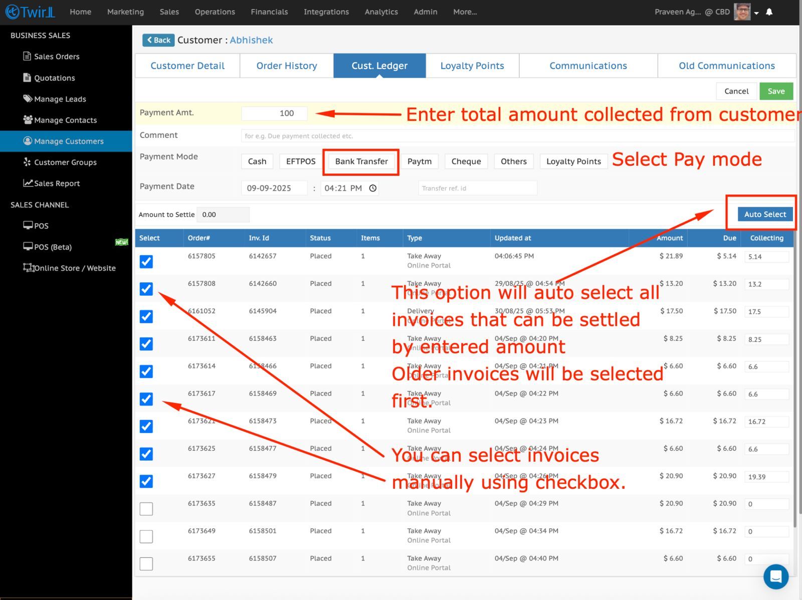 Payment Collection in Bulk - Twirll